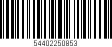 Código de barras (EAN, GTIN, SKU, ISBN): '54402250853'