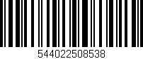Código de barras (EAN, GTIN, SKU, ISBN): '544022508538'