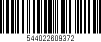 Código de barras (EAN, GTIN, SKU, ISBN): '544022609372'