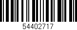 Código de barras (EAN, GTIN, SKU, ISBN): '54402717'