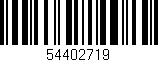 Código de barras (EAN, GTIN, SKU, ISBN): '54402719'