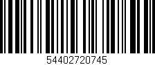 Código de barras (EAN, GTIN, SKU, ISBN): '54402720745'
