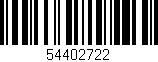 Código de barras (EAN, GTIN, SKU, ISBN): '54402722'