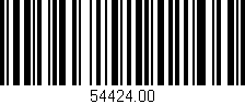 Código de barras (EAN, GTIN, SKU, ISBN): '54424.00'