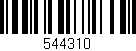 Código de barras (EAN, GTIN, SKU, ISBN): '544310'