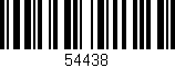 Código de barras (EAN, GTIN, SKU, ISBN): '54438'