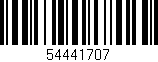 Código de barras (EAN, GTIN, SKU, ISBN): '54441707'
