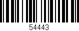 Código de barras (EAN, GTIN, SKU, ISBN): '54443'