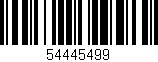 Código de barras (EAN, GTIN, SKU, ISBN): '54445499'