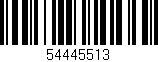 Código de barras (EAN, GTIN, SKU, ISBN): '54445513'