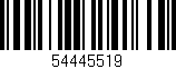 Código de barras (EAN, GTIN, SKU, ISBN): '54445519'