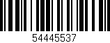 Código de barras (EAN, GTIN, SKU, ISBN): '54445537'