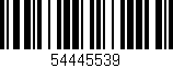Código de barras (EAN, GTIN, SKU, ISBN): '54445539'