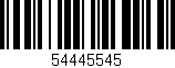 Código de barras (EAN, GTIN, SKU, ISBN): '54445545'