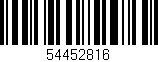 Código de barras (EAN, GTIN, SKU, ISBN): '54452816'