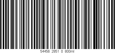 Código de barras (EAN, GTIN, SKU, ISBN): '54456_2851_0_800ml'
