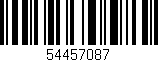 Código de barras (EAN, GTIN, SKU, ISBN): '54457087'