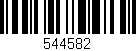 Código de barras (EAN, GTIN, SKU, ISBN): '544582'
