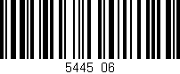 Código de barras (EAN, GTIN, SKU, ISBN): '5445/06'