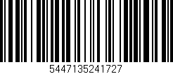 Código de barras (EAN, GTIN, SKU, ISBN): '5447135241727'