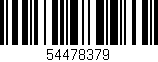 Código de barras (EAN, GTIN, SKU, ISBN): '54478379'