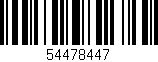 Código de barras (EAN, GTIN, SKU, ISBN): '54478447'