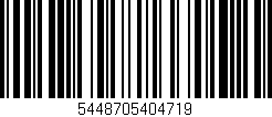 Código de barras (EAN, GTIN, SKU, ISBN): '5448705404719'