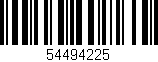 Código de barras (EAN, GTIN, SKU, ISBN): '54494225'