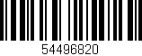 Código de barras (EAN, GTIN, SKU, ISBN): '54496820'