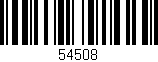 Código de barras (EAN, GTIN, SKU, ISBN): '54508'
