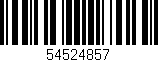 Código de barras (EAN, GTIN, SKU, ISBN): '54524857'