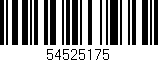 Código de barras (EAN, GTIN, SKU, ISBN): '54525175'