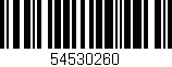 Código de barras (EAN, GTIN, SKU, ISBN): '54530260'