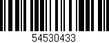 Código de barras (EAN, GTIN, SKU, ISBN): '54530433'