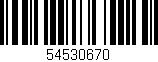 Código de barras (EAN, GTIN, SKU, ISBN): '54530670'