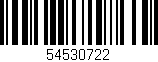 Código de barras (EAN, GTIN, SKU, ISBN): '54530722'