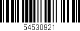 Código de barras (EAN, GTIN, SKU, ISBN): '54530921'