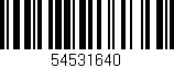 Código de barras (EAN, GTIN, SKU, ISBN): '54531640'
