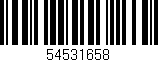 Código de barras (EAN, GTIN, SKU, ISBN): '54531658'