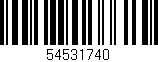 Código de barras (EAN, GTIN, SKU, ISBN): '54531740'