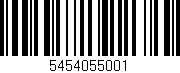 Código de barras (EAN, GTIN, SKU, ISBN): '5454055001'