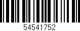 Código de barras (EAN, GTIN, SKU, ISBN): '54541752'