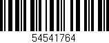 Código de barras (EAN, GTIN, SKU, ISBN): '54541764'