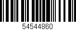 Código de barras (EAN, GTIN, SKU, ISBN): '54544860'
