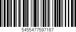 Código de barras (EAN, GTIN, SKU, ISBN): '5455477597167'