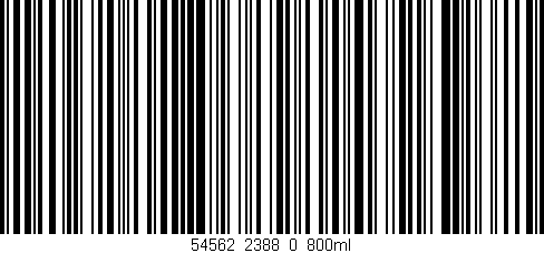 Código de barras (EAN, GTIN, SKU, ISBN): '54562_2388_0_800ml'