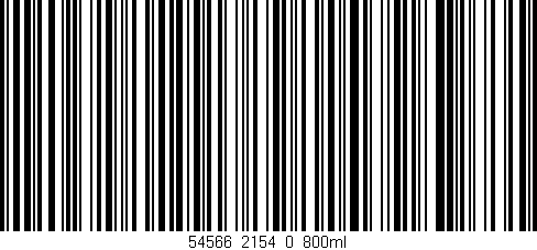 Código de barras (EAN, GTIN, SKU, ISBN): '54566_2154_0_800ml'