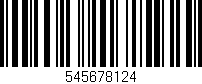 Código de barras (EAN, GTIN, SKU, ISBN): '545678124'