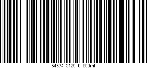 Código de barras (EAN, GTIN, SKU, ISBN): '54574_3129_0_800ml'