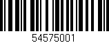 Código de barras (EAN, GTIN, SKU, ISBN): '54575001'